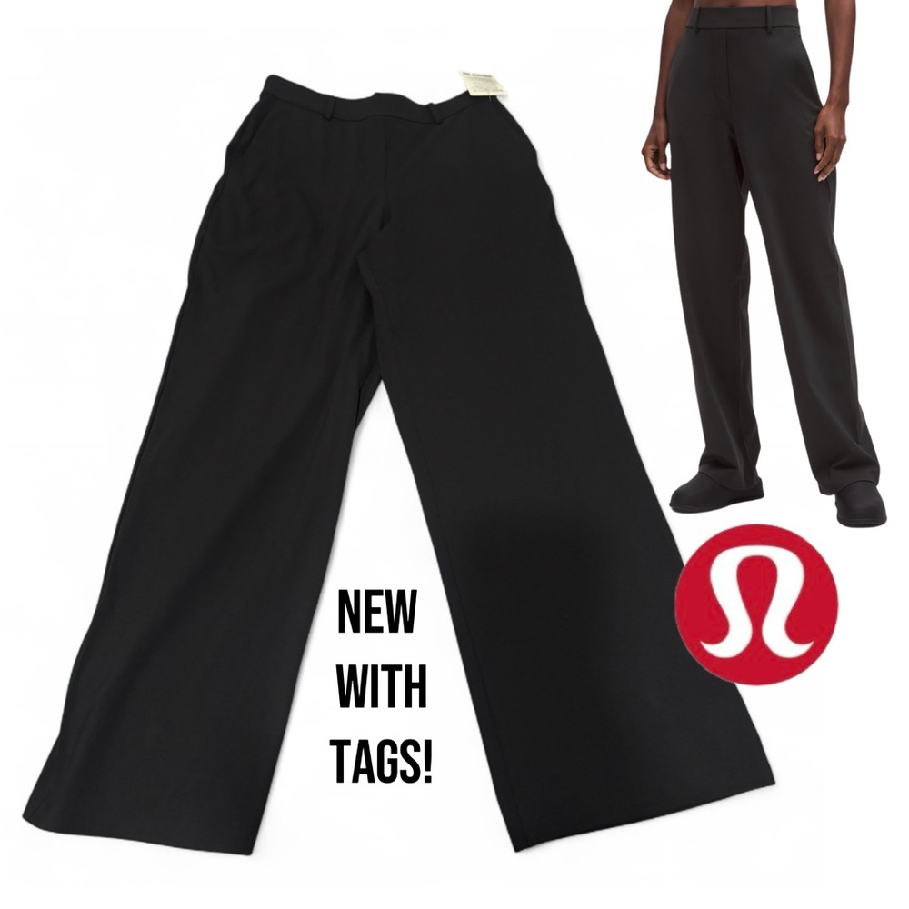 Lululemon Daydrift Black High-rise Straight Leg Pants • Women’s Large - $148